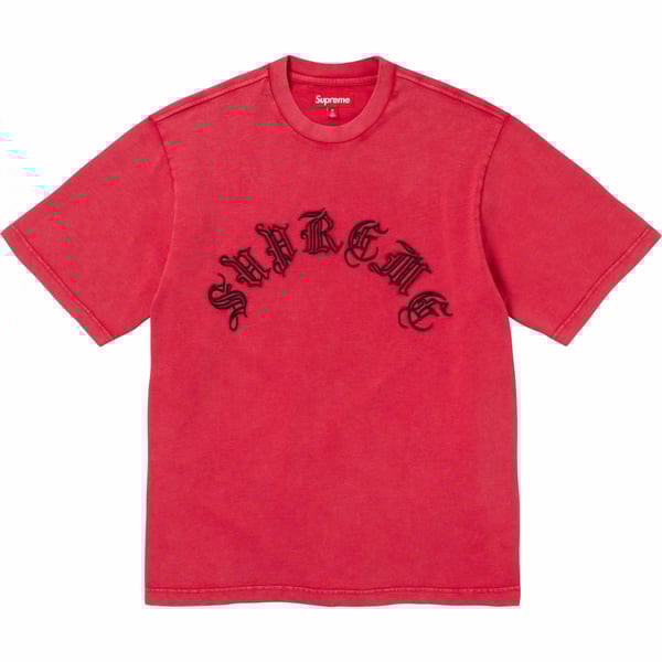 Supreme Old English S/S Top - Red (front)