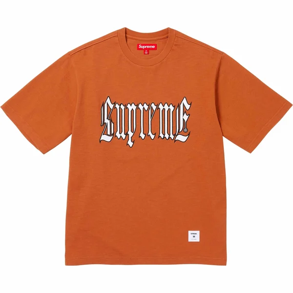 Supreme Old English S/S Top - Rust (front)