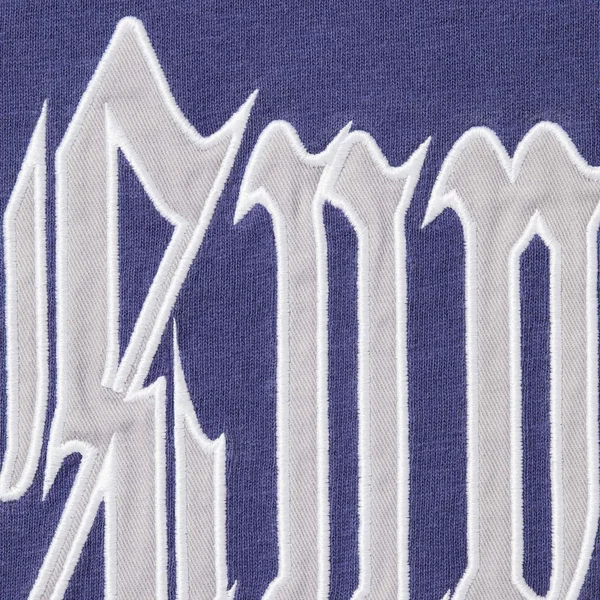 Supreme Old English S/S Top - Washed Navy (front)