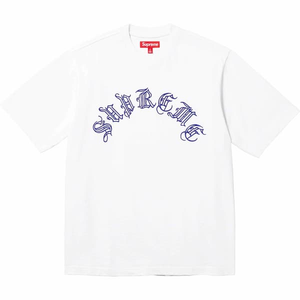 Supreme Old English S/S Top - White (front)