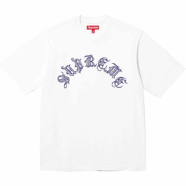 Supreme Old English S/S Top - White (front)