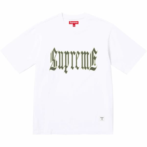 Supreme Old English S/S Top - White (front)