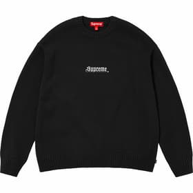 Supreme Old English Sweater Black