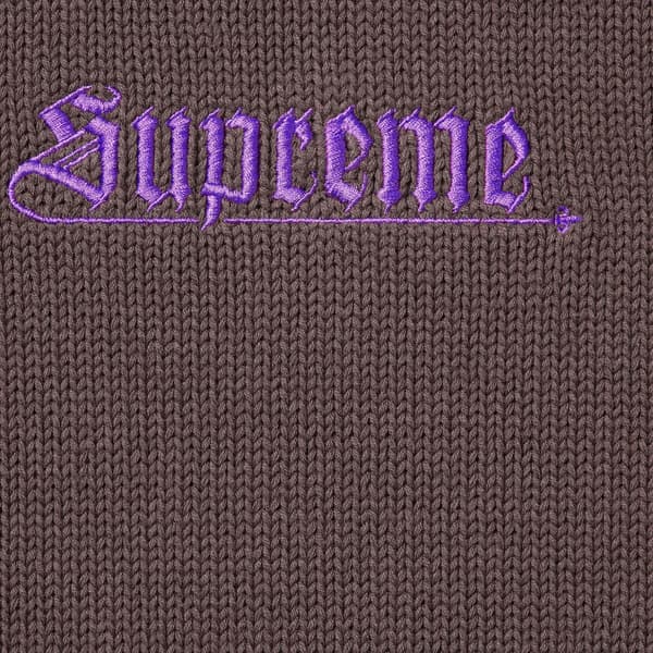 Supreme Old English Sweater - Brown (front)