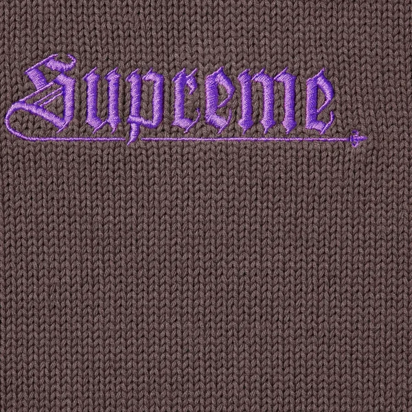 Supreme Old English Sweater - Brown (front)