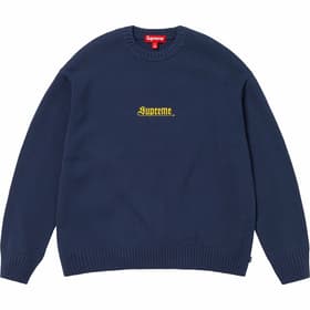 Supreme Old English Sweater Navy