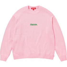 Supreme Old English Sweater Pink