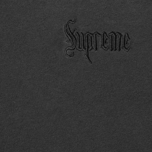 Supreme Old English Tee - Black (front)
