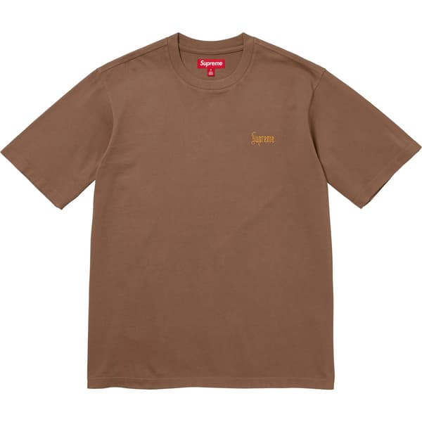 Supreme Old English Tee - Brown (front)