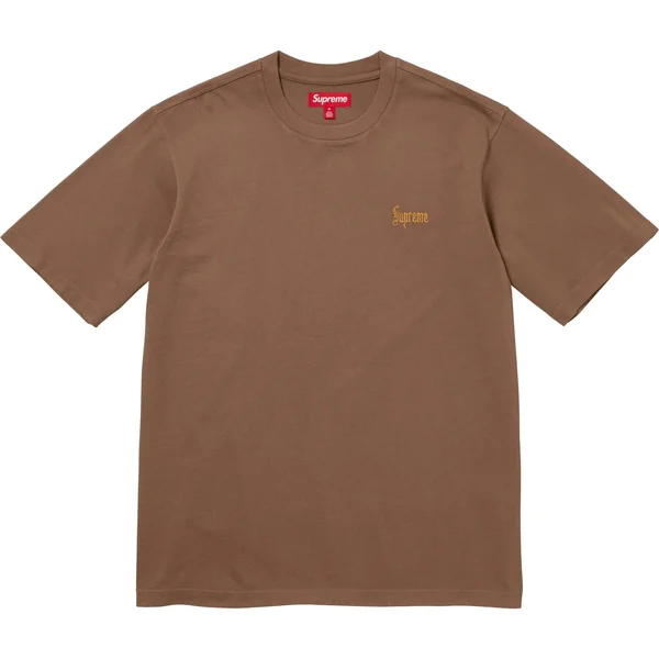 Supreme Old English Tee - Brown (front)