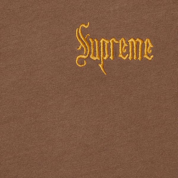 Supreme Old English Tee - Brown (front)