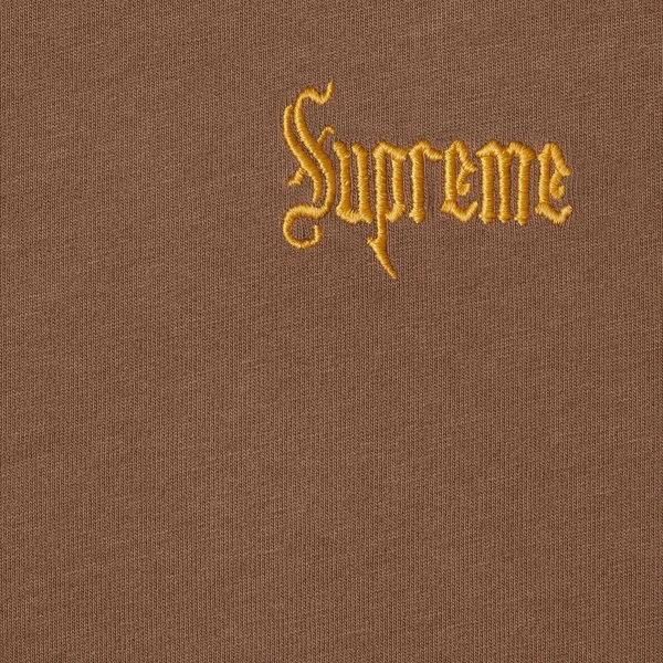 Supreme Old English Tee - Brown (front)