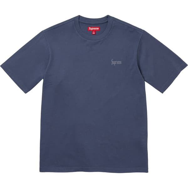 Supreme Old English Tee - Navy (front)