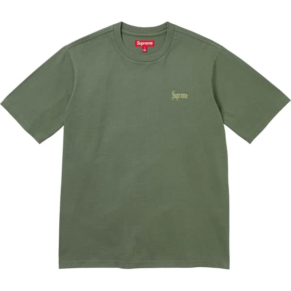 Supreme Old English Tee - Olive (front)