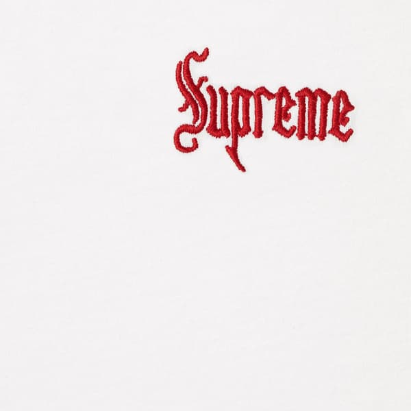 Supreme Old English Tee - White (front)