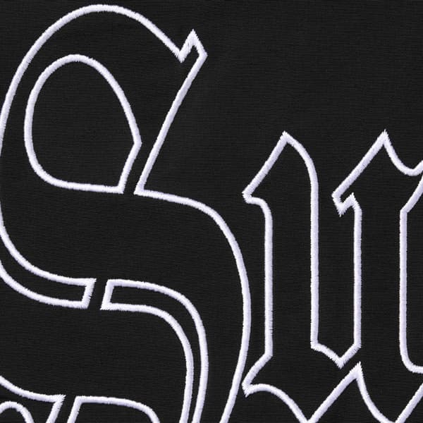 Supreme Old English Track Jacket - Black (front)