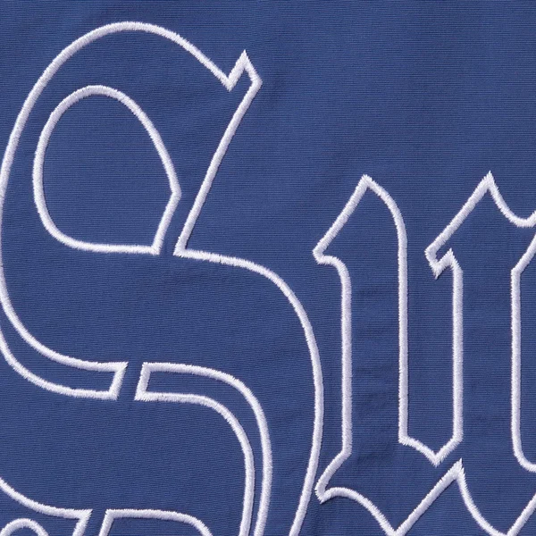 Supreme Old English Track Jacket - Light Navy (front)