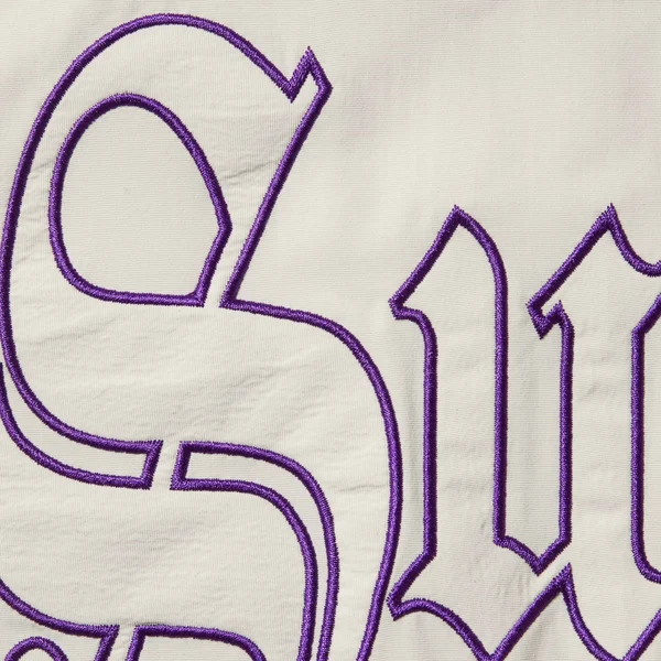 Supreme Old English Track Jacket - White (front)