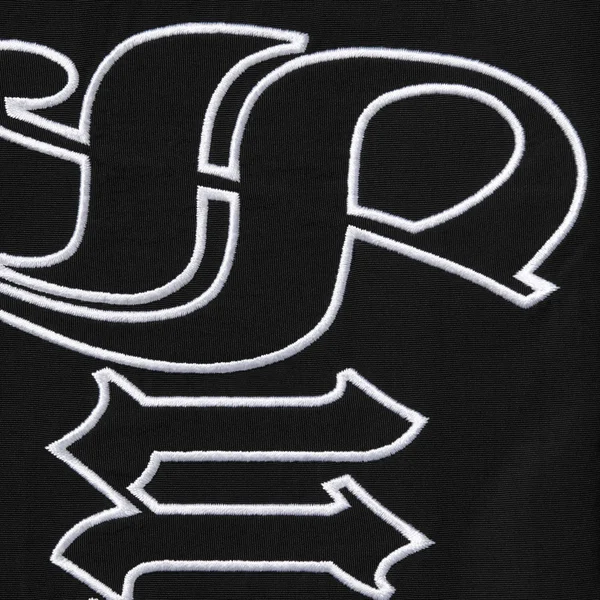 Supreme Old English Track Pant - Black (front)