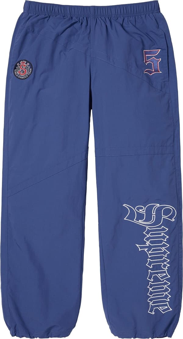 Supreme Old English Track Pant - Light Navy (front)