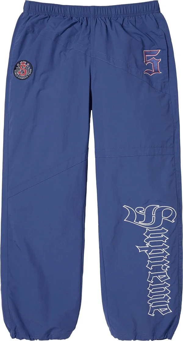 Supreme Old English Track Pant - Light Navy (front)