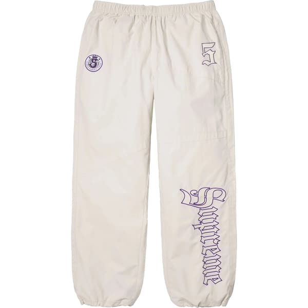 Supreme Old English Track Pant - White (front)