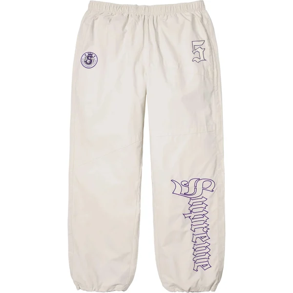 Supreme Old English Track Pant - White (front)