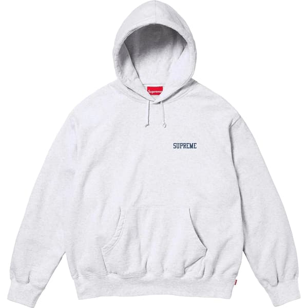 Supreme On God Hooded Sweatshirt - Ash Grey (front)