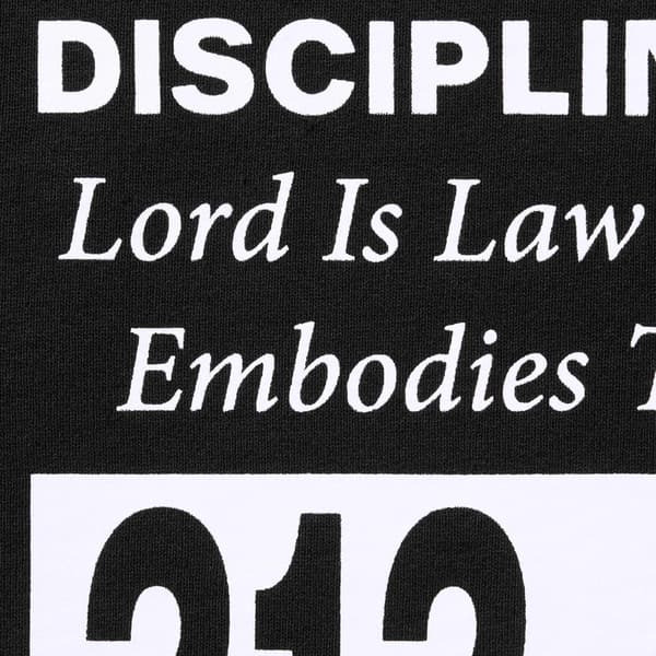 Supreme On God Hooded Sweatshirt - Black (front)