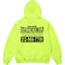 Supreme On God Hooded Sweatshirt - Bright Yellow (front)