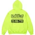 Supreme On God Hooded Sweatshirt - Bright Yellow (front)
