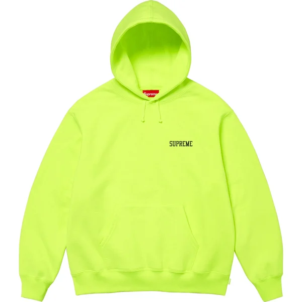 Supreme On God Hooded Sweatshirt - Bright Yellow (front)