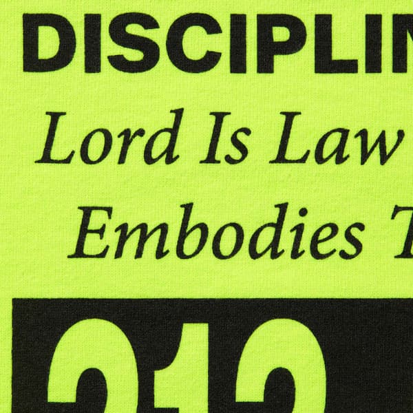 Supreme On God Hooded Sweatshirt - Bright Yellow (front)