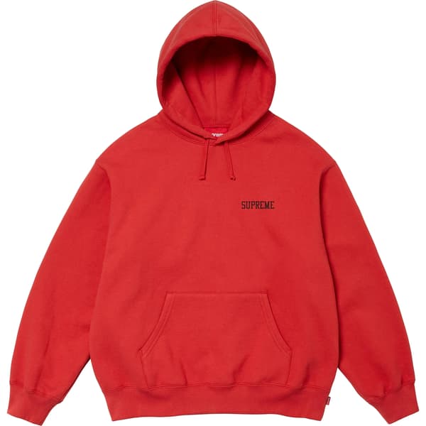 Supreme On God Hooded Sweatshirt - Burnt Red (front)