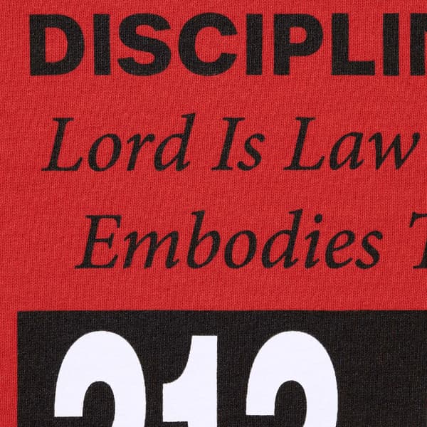 Supreme On God Hooded Sweatshirt - Burnt Red (front)