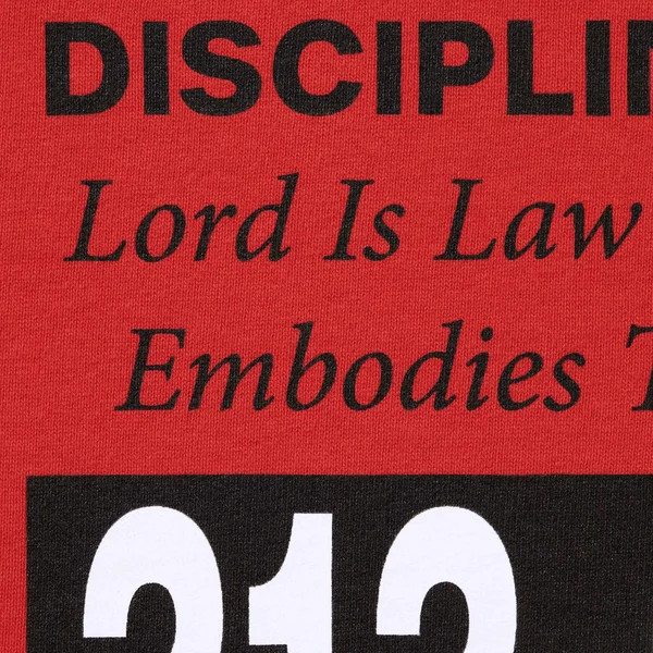 Supreme On God Hooded Sweatshirt - Burnt Red (front)