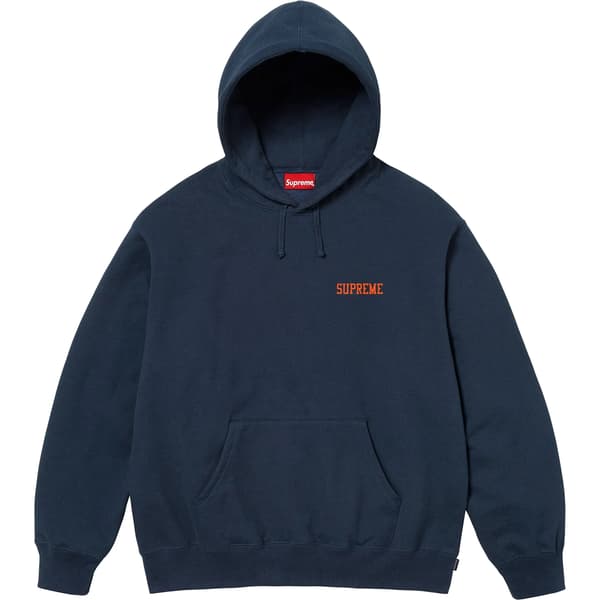 Supreme On God Hooded Sweatshirt - Navy (front)