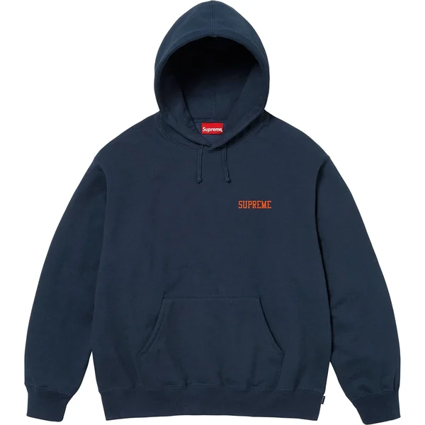 Supreme On God Hooded Sweatshirt - Navy (front)