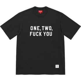 Supreme One Two Fuck You S/S Top Black
