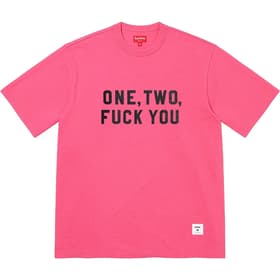 Supreme One Two Fuck You S/S Top Pink