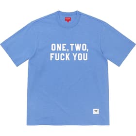 Supreme One Two Fuck You S/S Top Royal