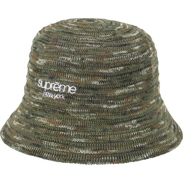 Supreme Open Knit Crusher - Olive (front)