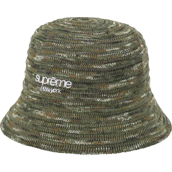 Supreme Open Knit Crusher - Olive (front)