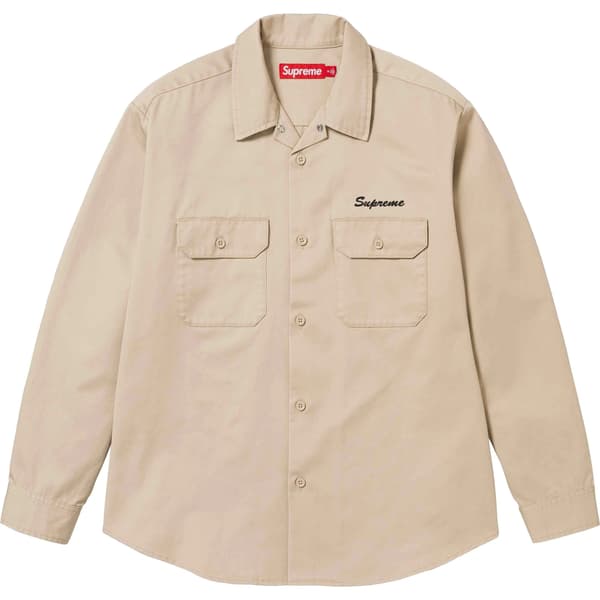Supreme Our Lady Work Shirt - Khaki (front)