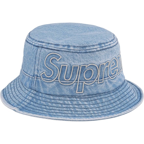 Supreme Outline Crusher - Denim (front)