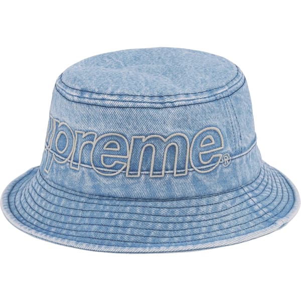Supreme Outline Crusher - Denim (front)