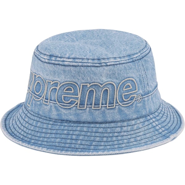 Supreme Outline Crusher - Denim (front)