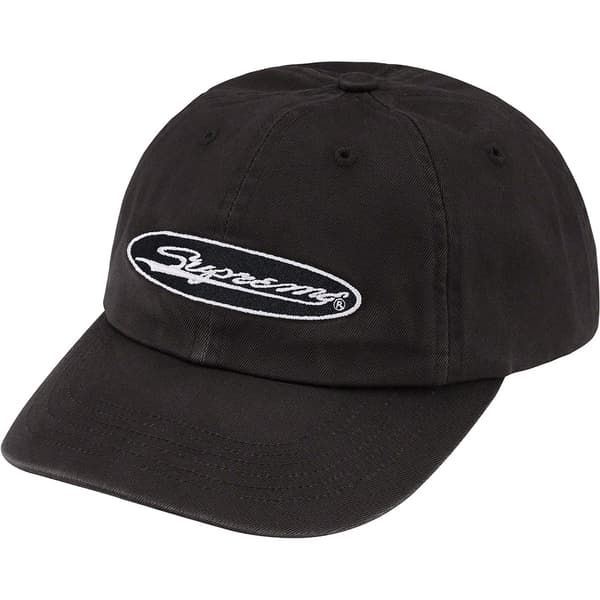 Supreme Oval 6-Panel - Black (front)