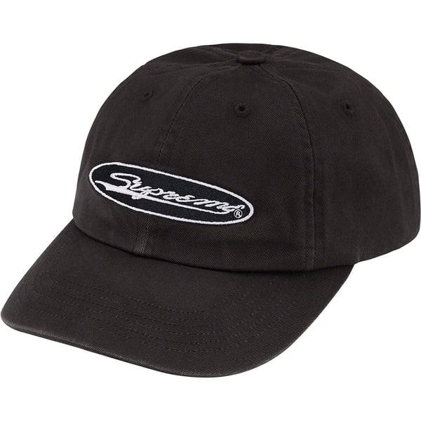 Supreme Oval 6-Panel - Black (front)