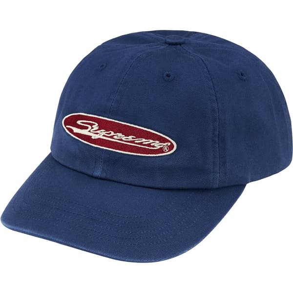 Supreme Oval 6-Panel - Light Navy (front)
